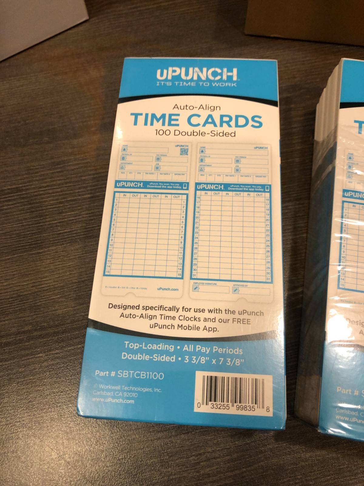 uPUNCH Auto-Align Time Clock Bundle w/ Free Punch Pay Mobile App