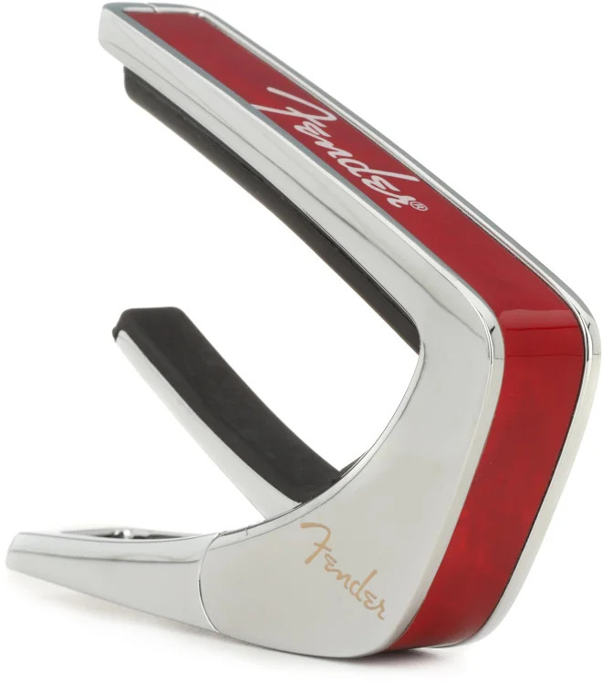 Thalia Fender Officially Licensed Capo - Red Angel Wing with White Spaghetti