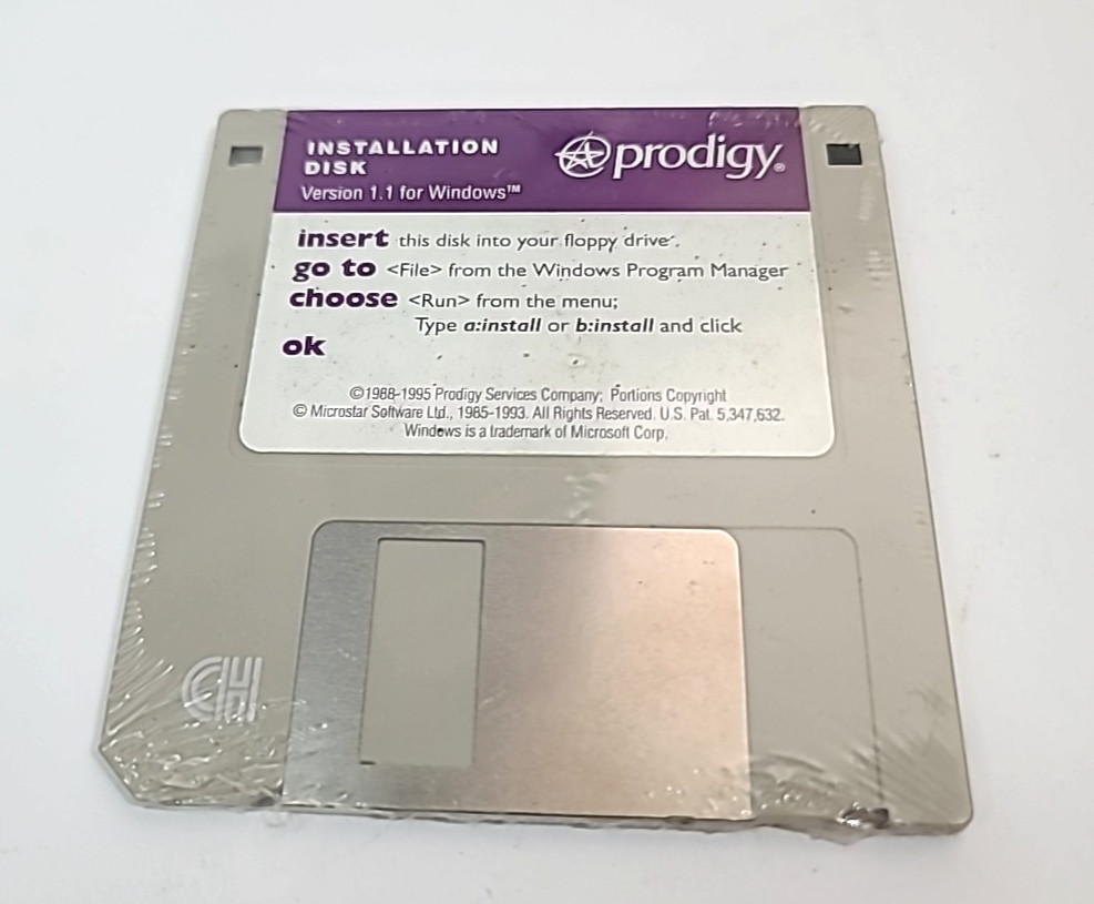Prodigy Installation Disk Version 1.1 for Windows - NEW SEALED