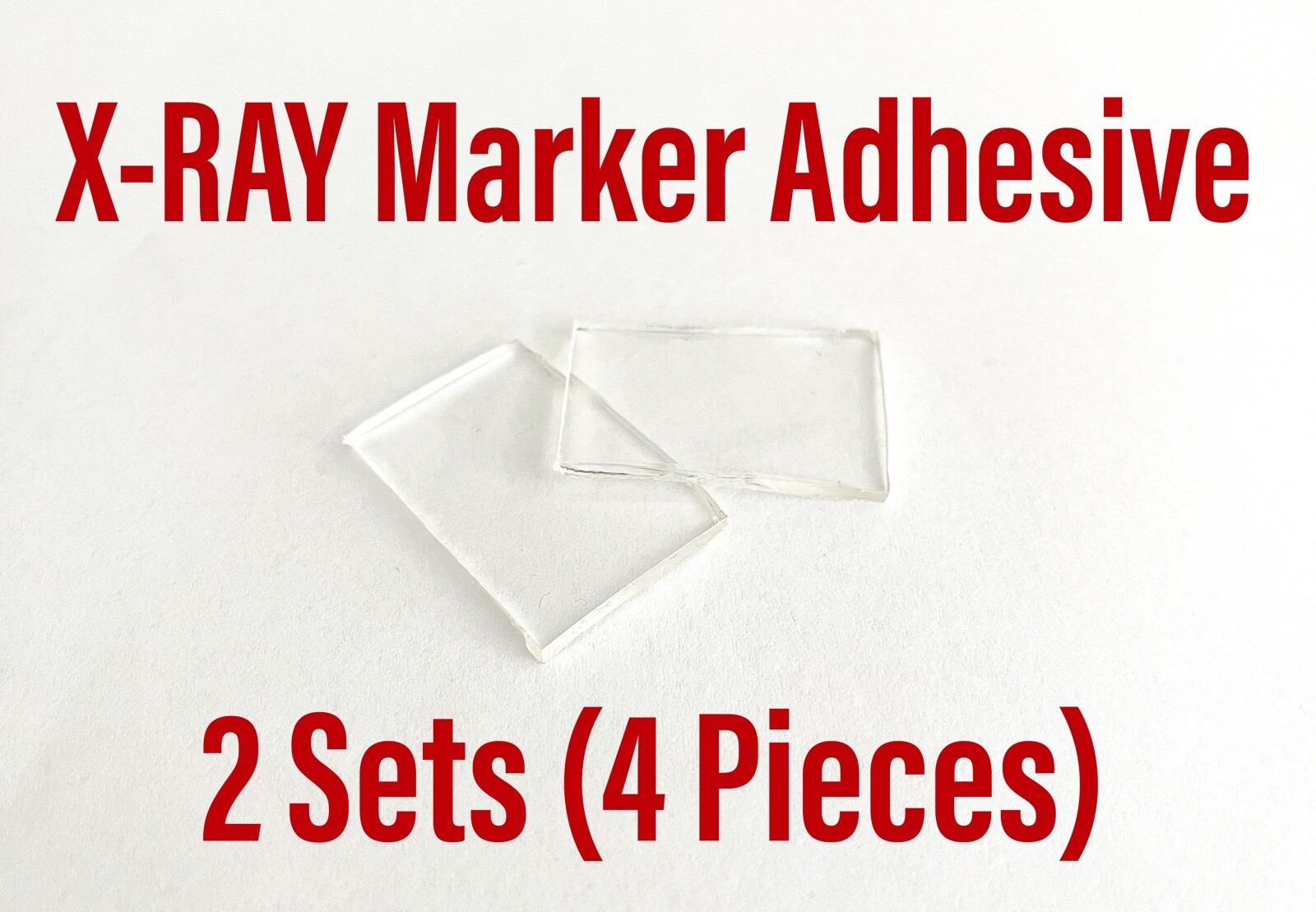 XRAY Marker Adhesive Washable & Reusable 2 Set (4 pieces) X-Ray Radiology