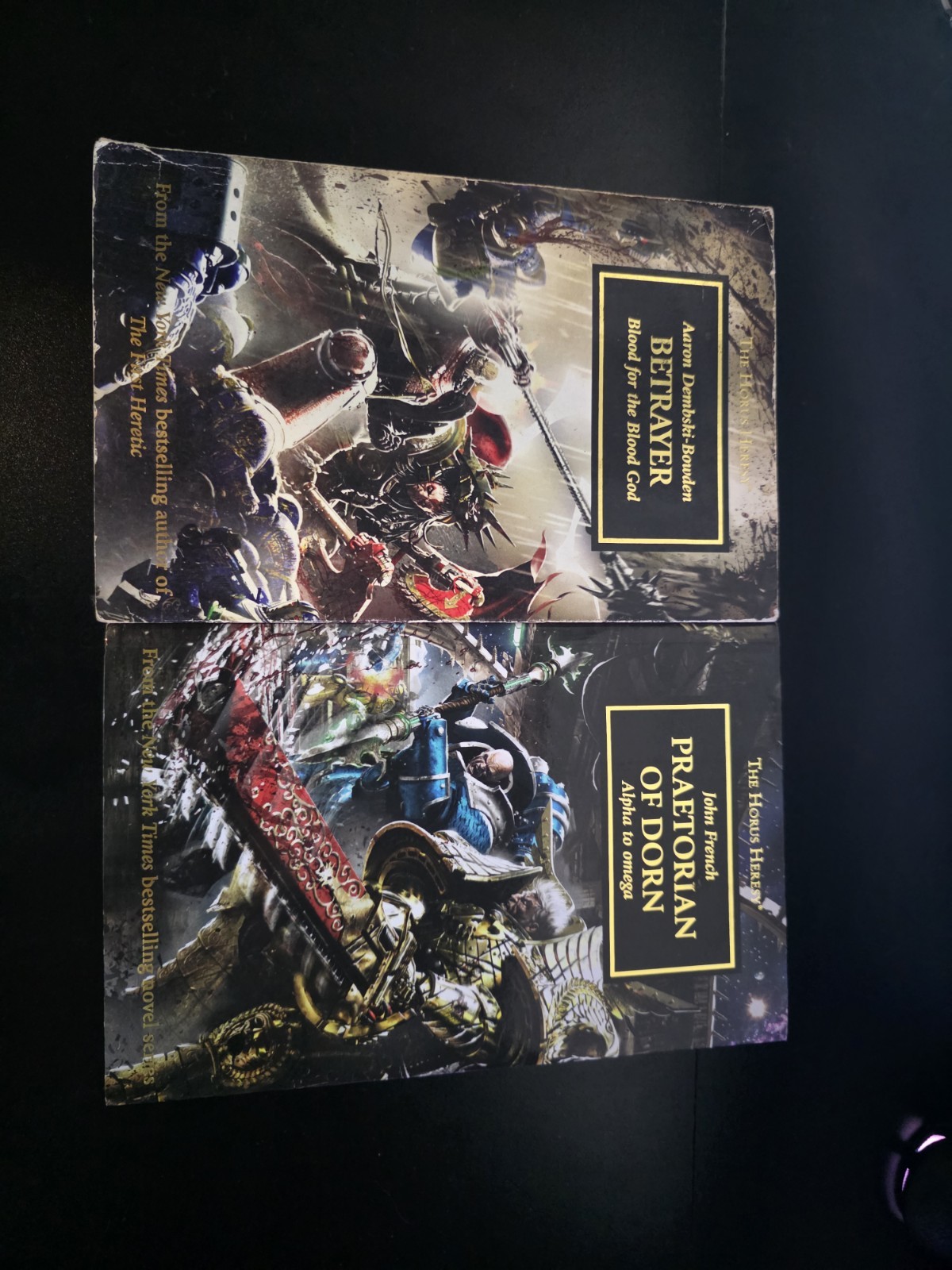 Horus Heresy Betrayer (2013 pb) & Praetorian of Dorn (2017 pb) Lot