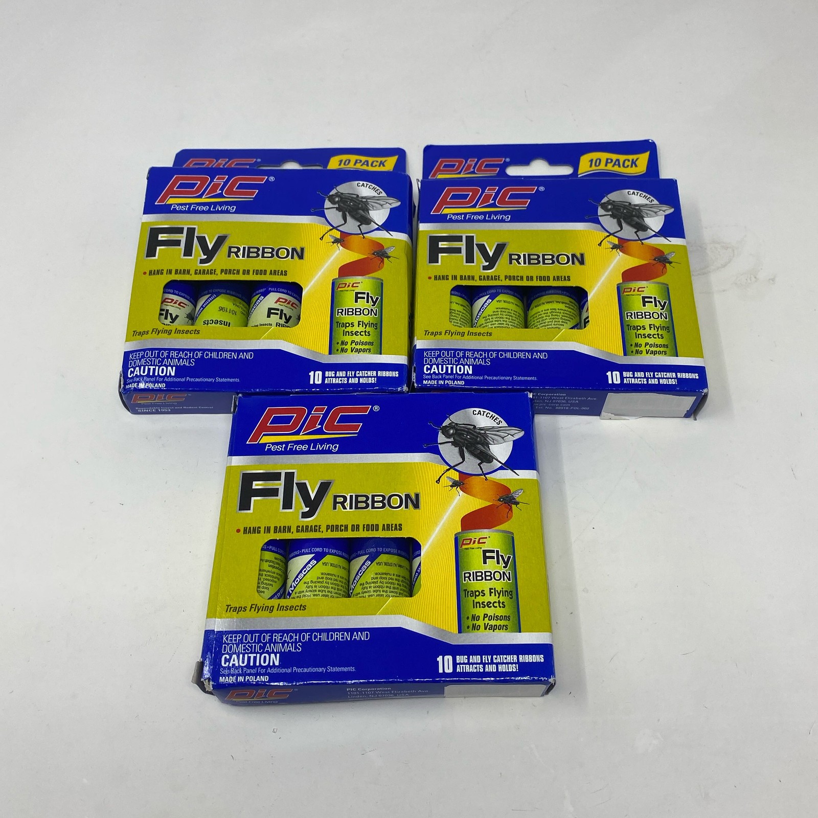 PIC Fly Ribbon Sticky Traps 30-Pack (3 x 10PK)
