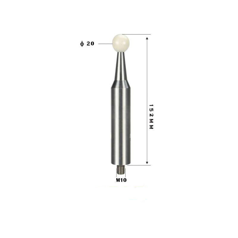 CMM ceramic ball 20mm Diameter ceramic ball Ceramic shaft M10 thread ，CMM stylus