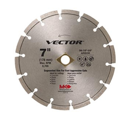 MK Diamond Masonry Blade Vector Segmented 5" x .080" x 7/8"-5/8" 170229