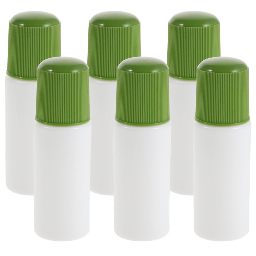 6 Pcs Applicator Bottle Empty Sponge Liniments Glue Dauber Bottles with Tips