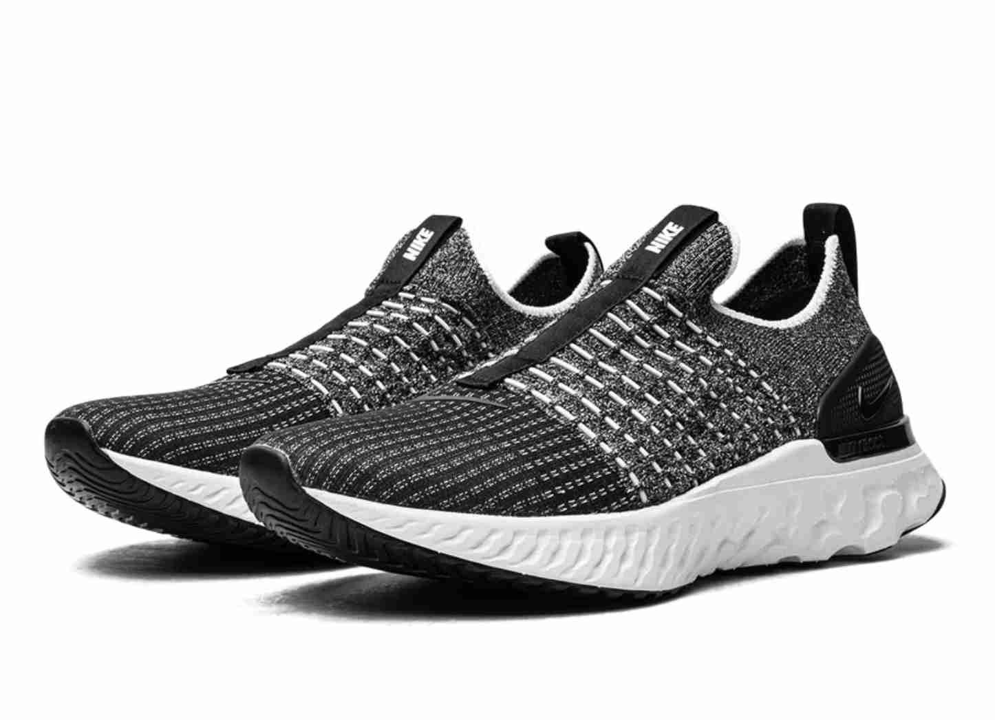 Nike React Phantom Run Flyknit 2 Black Smoke Grey CJ0277-003 Men Size