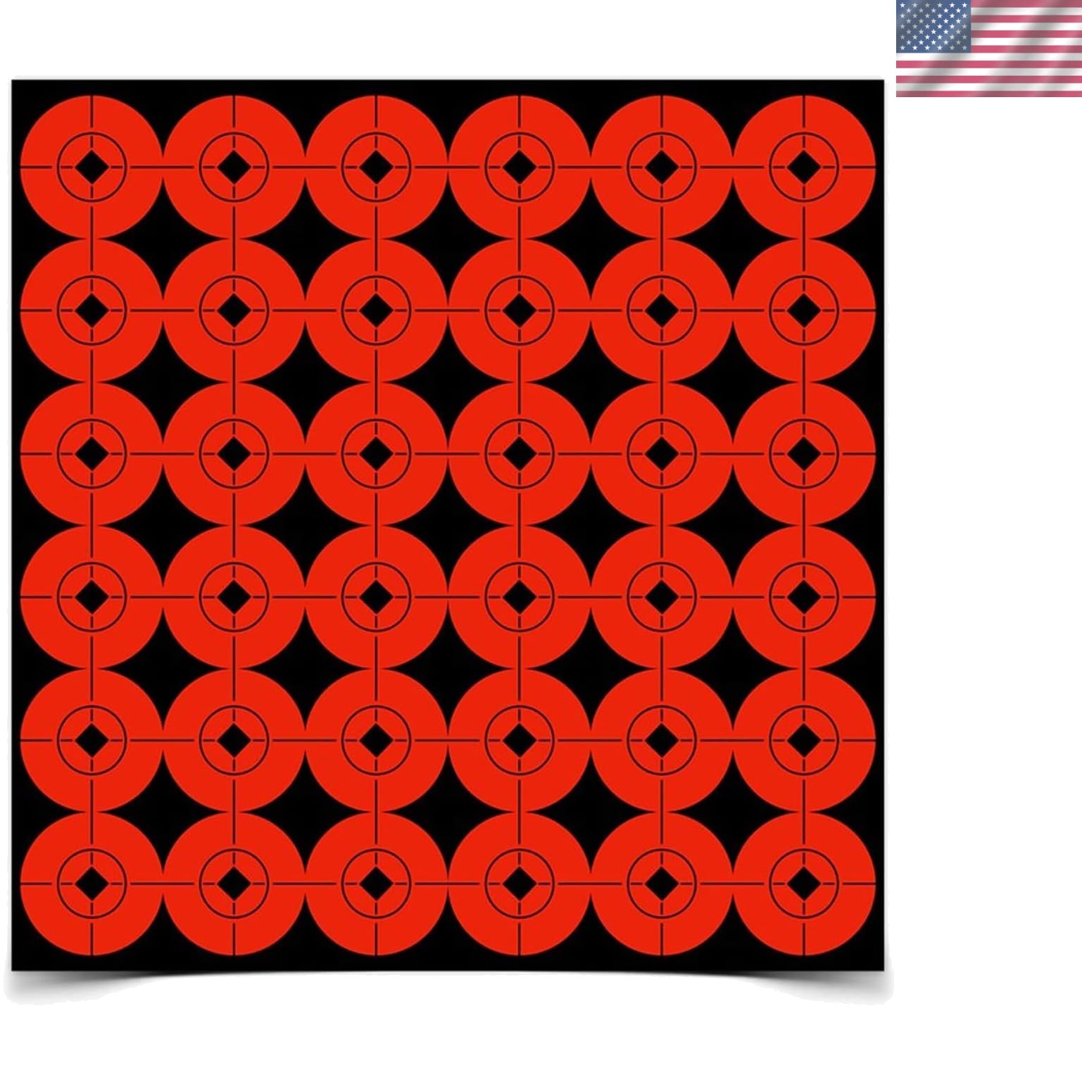 High-Visibility 1" Orange Shooting Targets - 360 Pack for Marksmanship Training