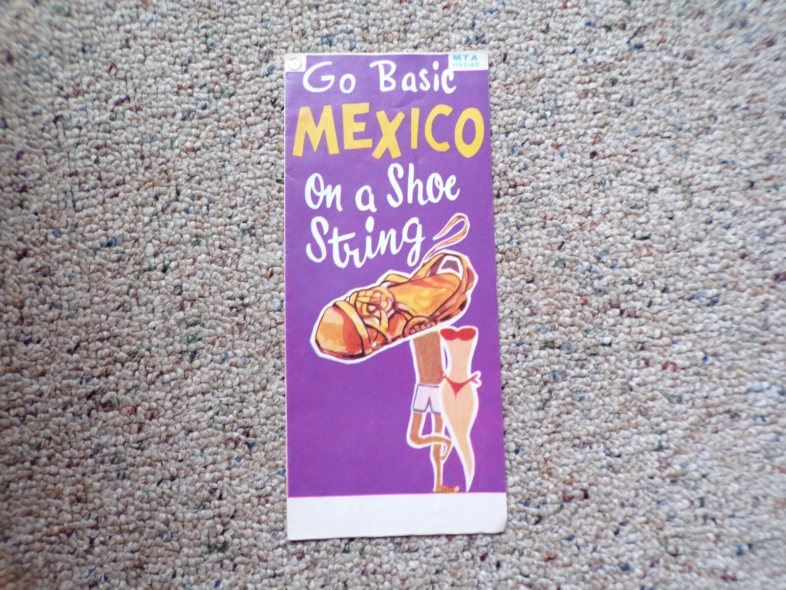 1962 - 63 Go Basic Mexico on a Shoe String Information Pamphlet