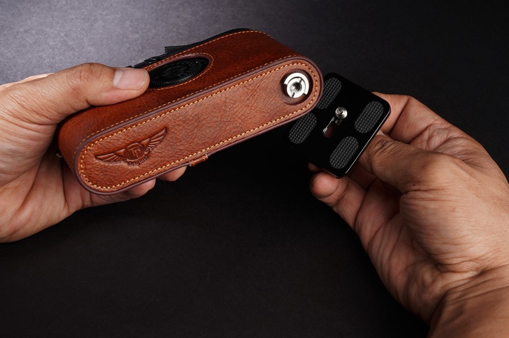 Handmade Genuine Real Leather Half Camera Case Bag Cover for Leica M7 M6