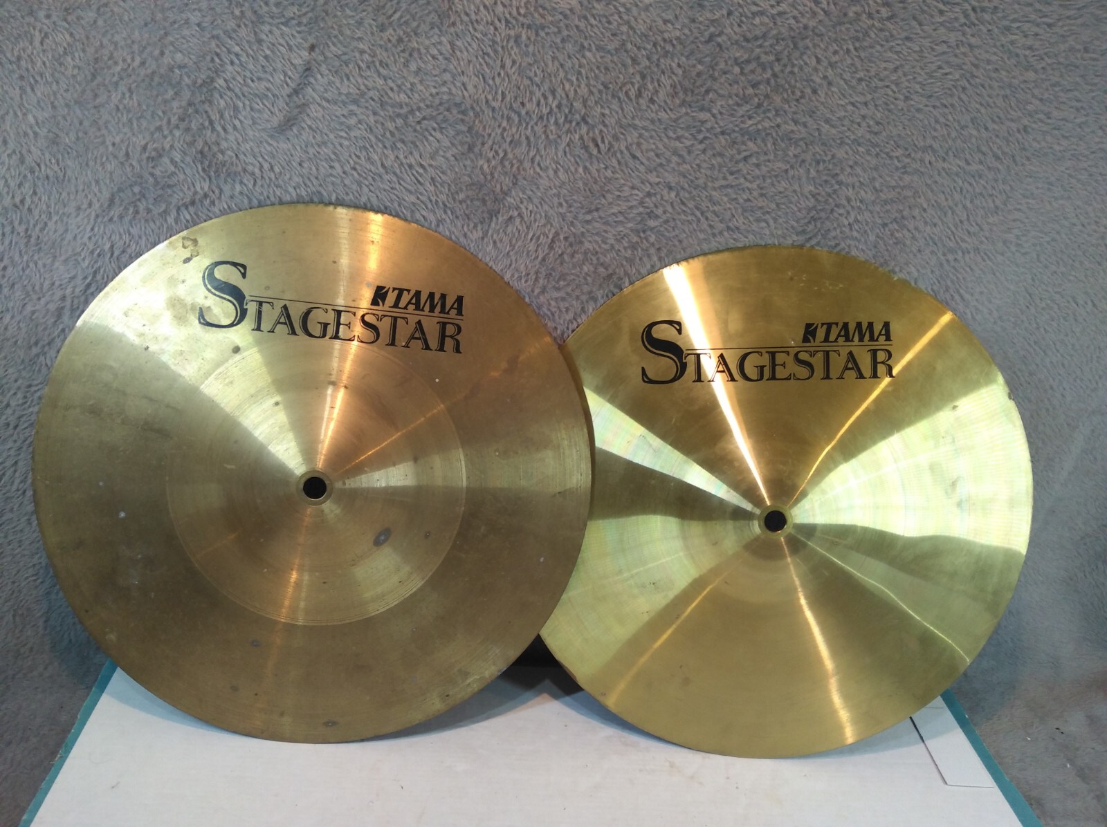 Vintage Drum Cymbals 12.75" 32.2 cm Cymbal Accessory Music Hardware Similar Pair