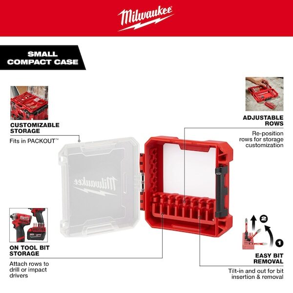 Milwaukee Tool 48-32-9930 Customizable Small Compact Case For Impact Driver
