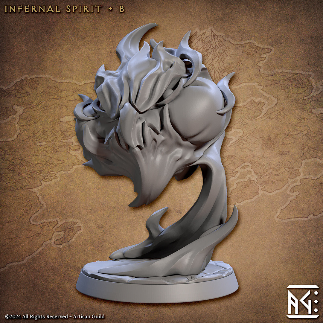 Infernal Fire Spirit B - Monster - Artisan Guild - Dungeons and Dragons
