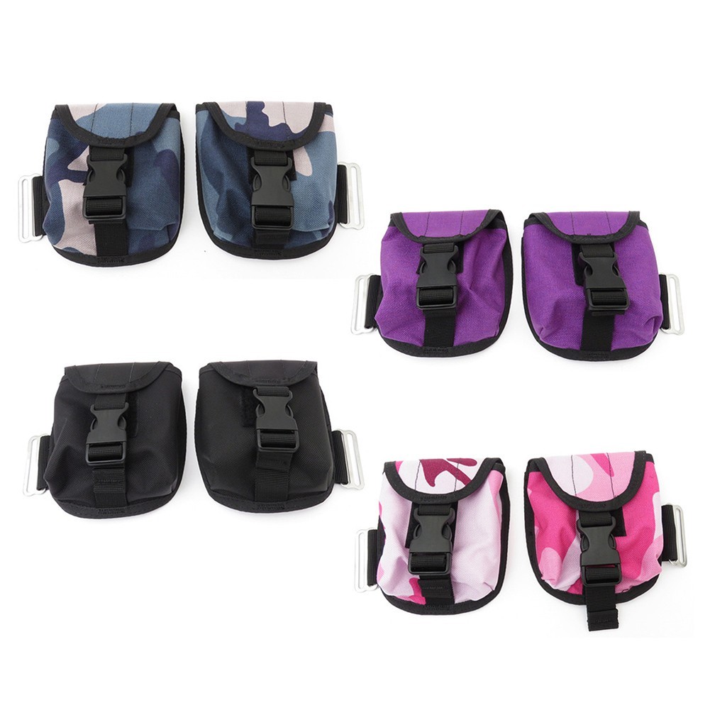 Diving Essentials Pair of Compact Scuba Weights Bags Each Holds 4 4lbs