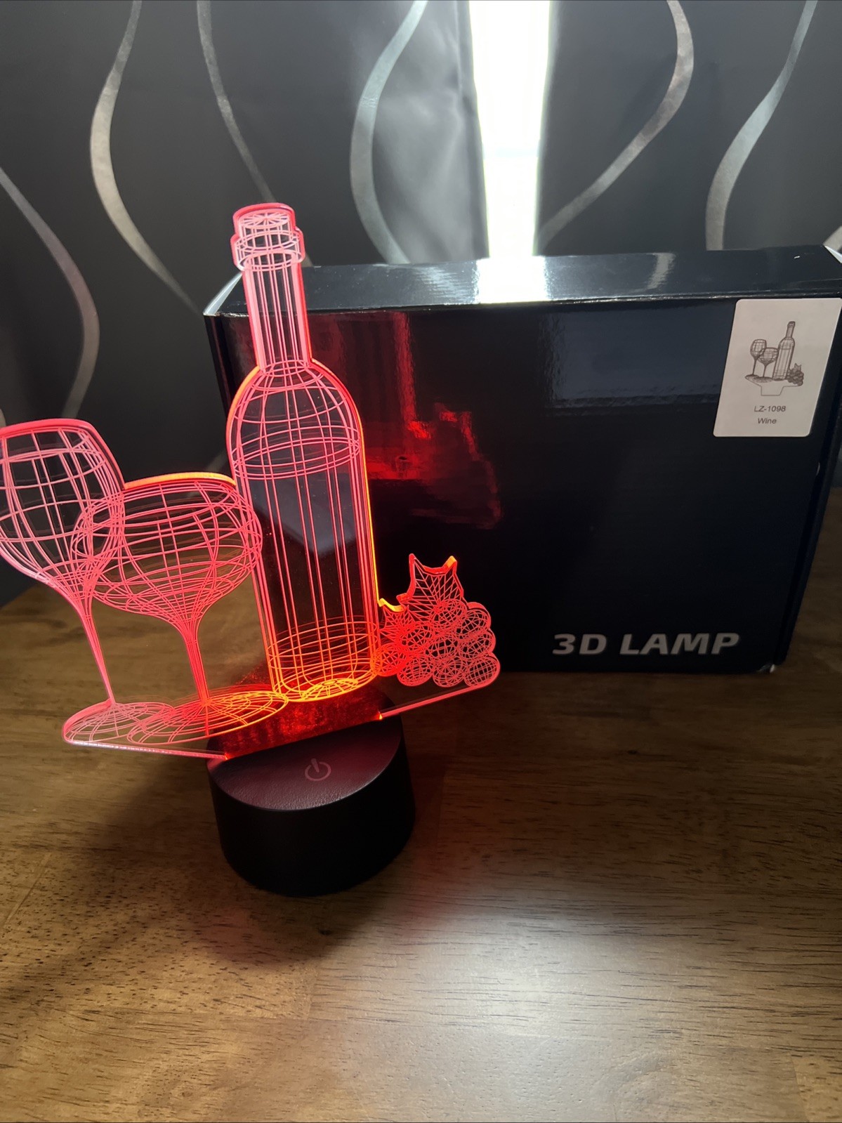 Lampeez Wine 3D Lamp LZ-1098 Open Box Multicolored