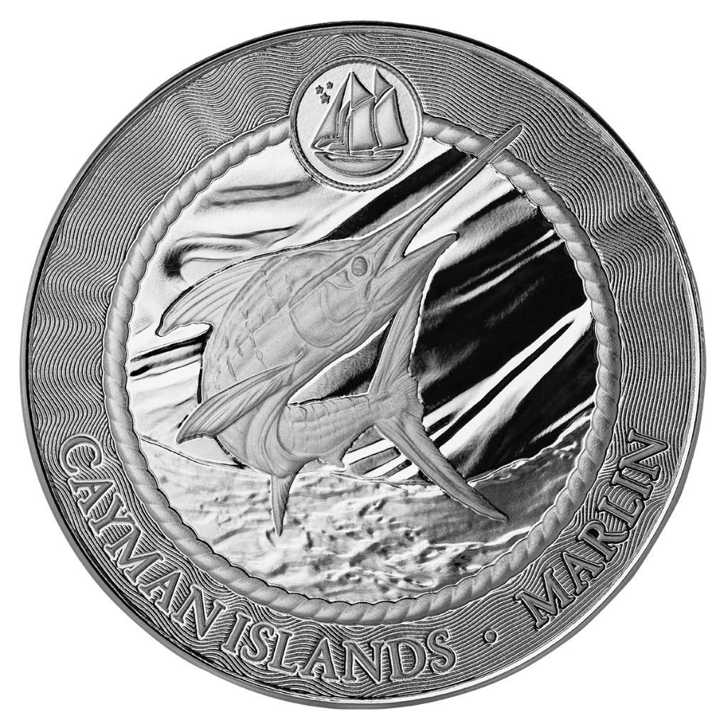 2025 1 oz Cayman Islands Marlin .9999 Silver Coin (BU) #A426