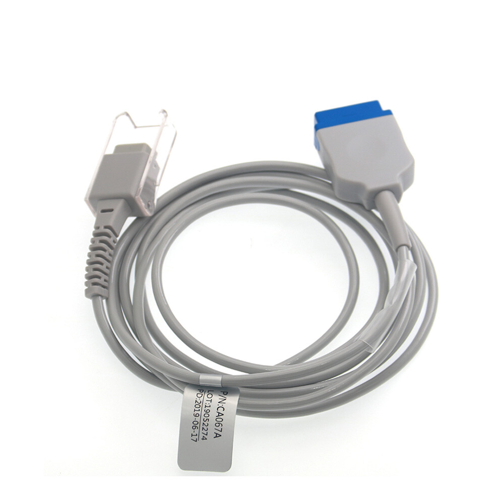 2Pcs 11pin Female SpO2 Sensor Extension Adapter Cable Fit For Nellcor Module/GE