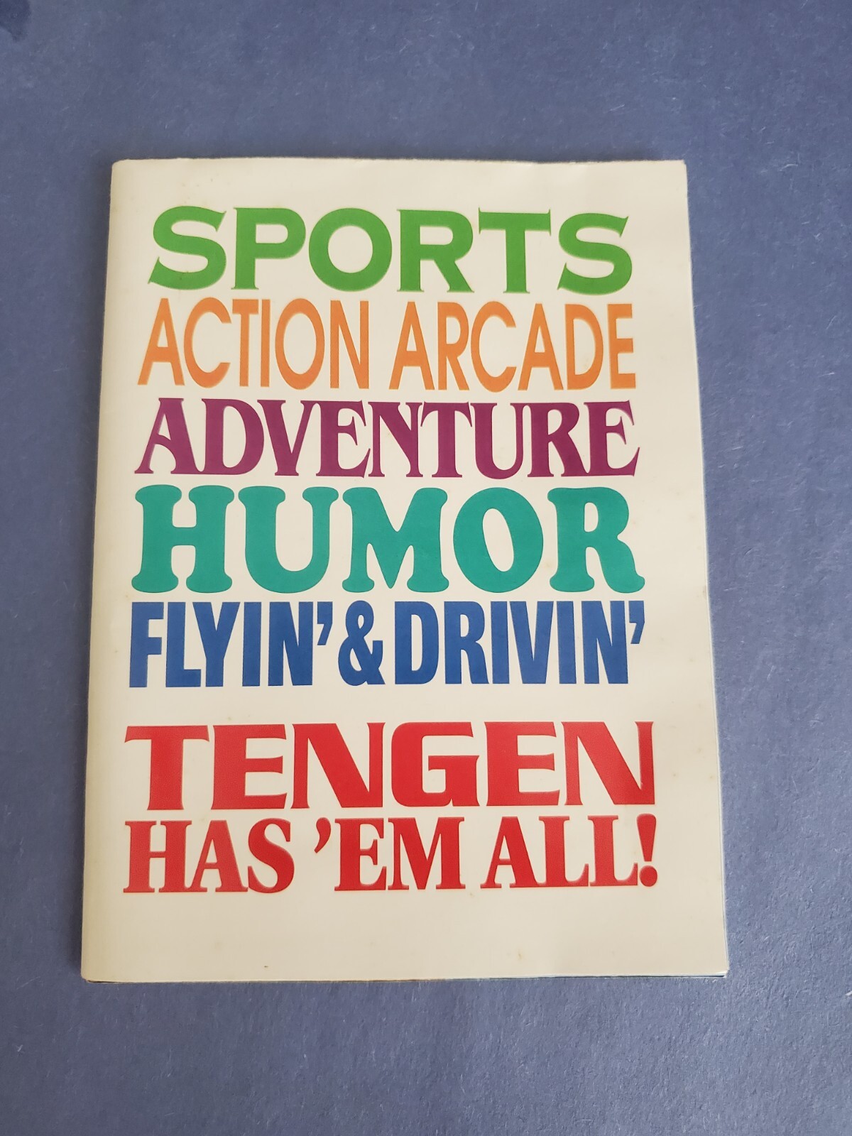 Nintendo sega tengen game catalog
