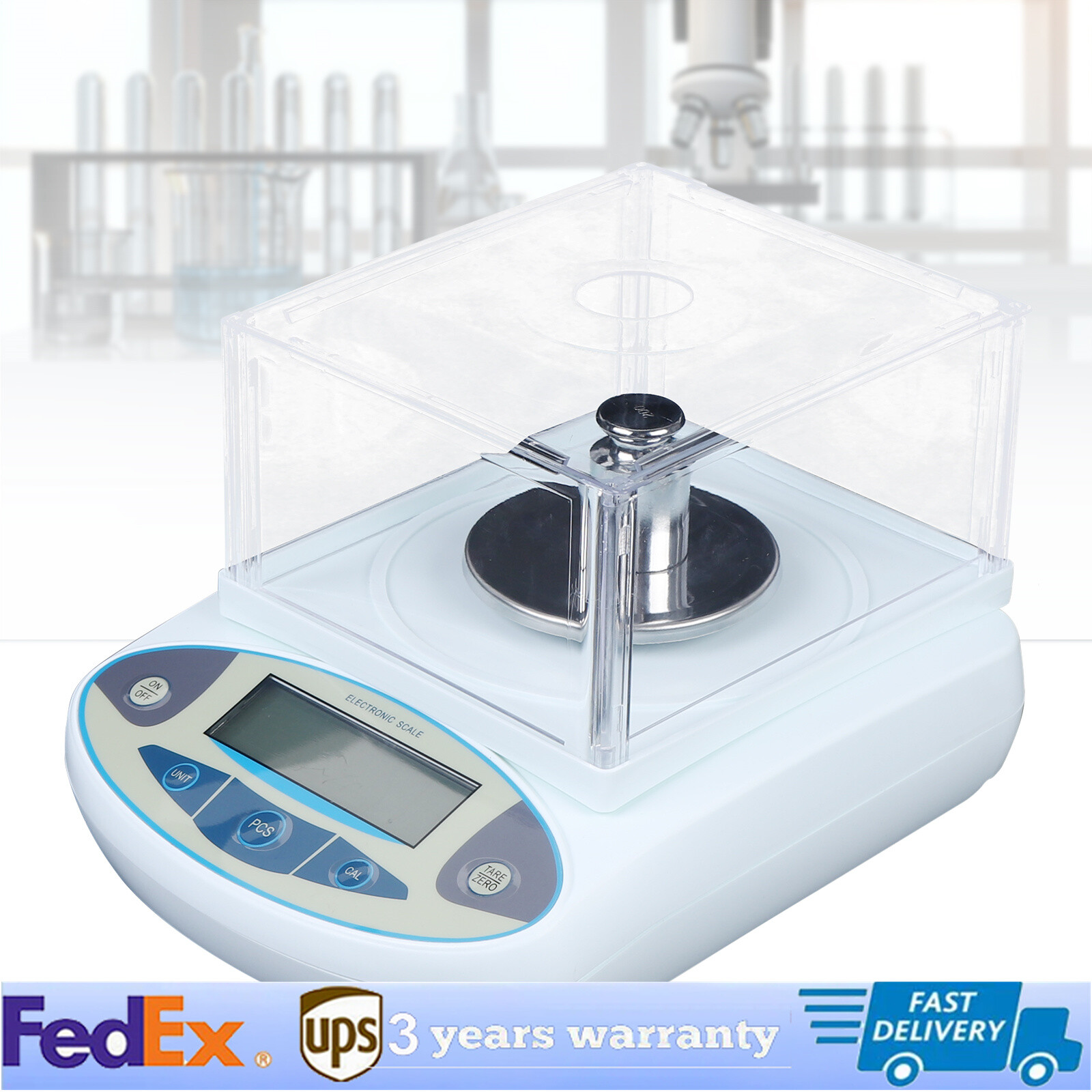 Analytical Balance Lab Digital Electronic Precision Scale 1mg 500g x 0001g US