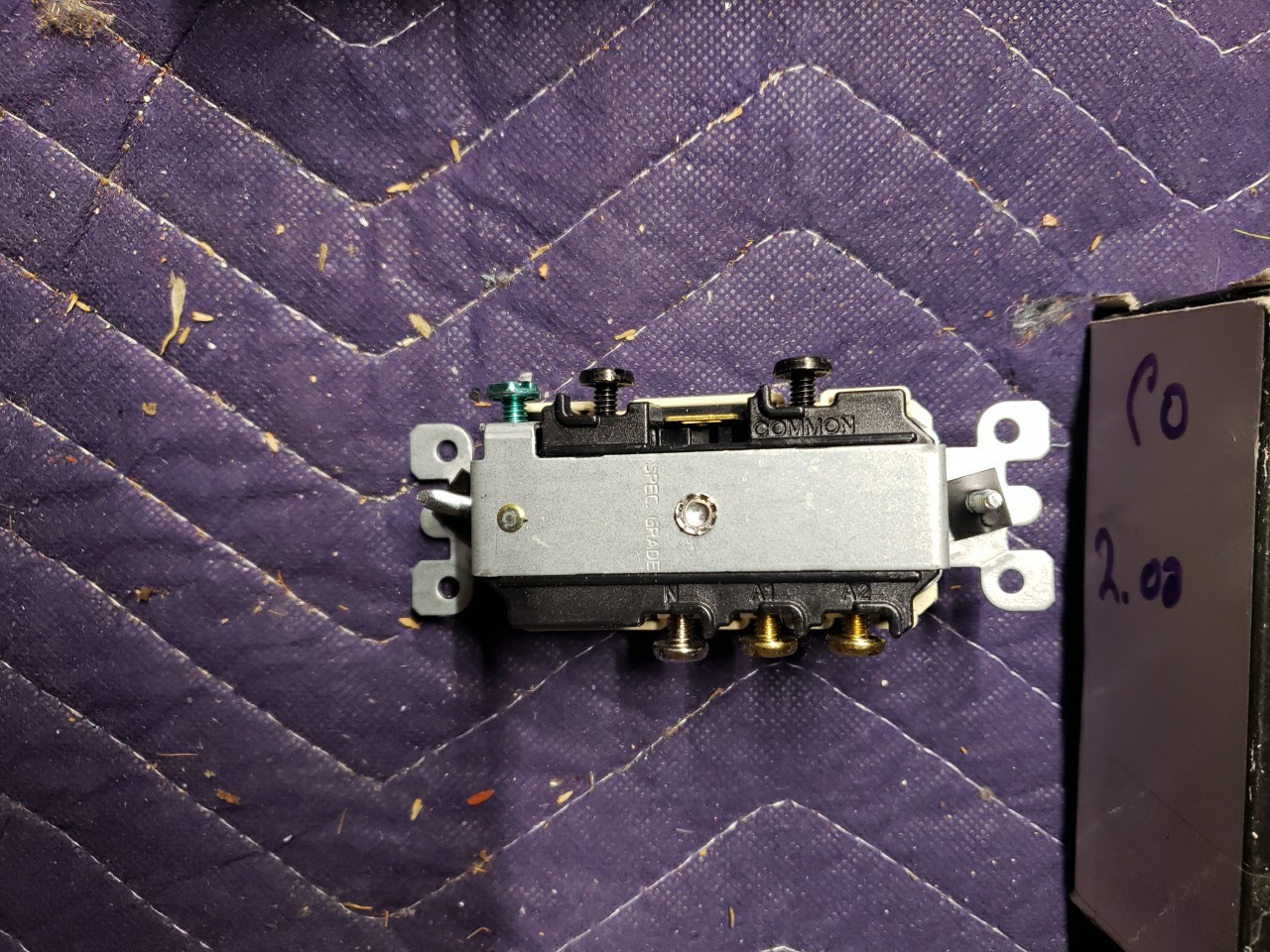 Leviton 5245-I Combination 3 Way Switch and Grounding Recep.