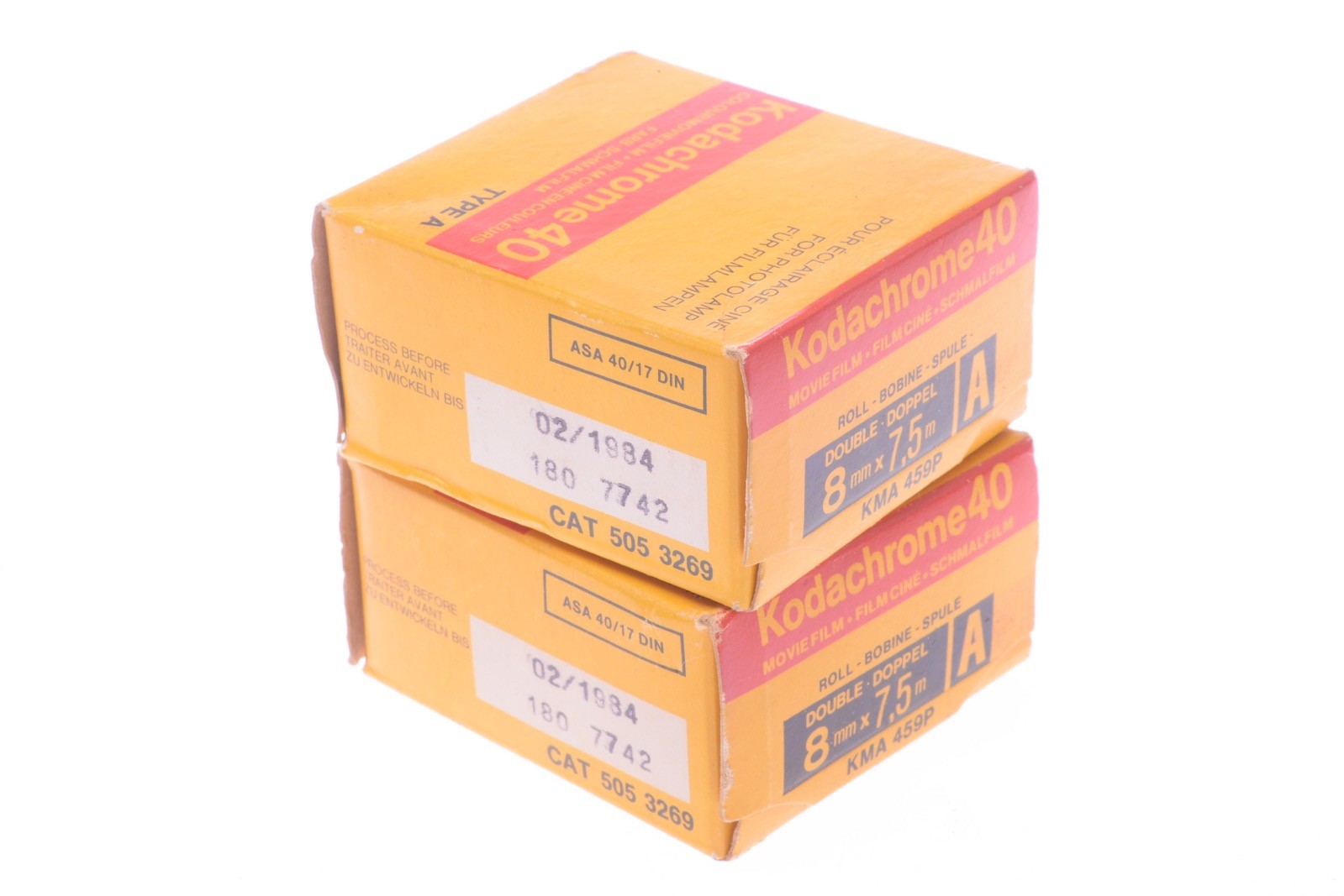 ✅ 1 KODAK KODACHROME 40 EXP. FEB. '84 ROLL DOUBLE 8MM FILM CINE MOVIE ASA 40