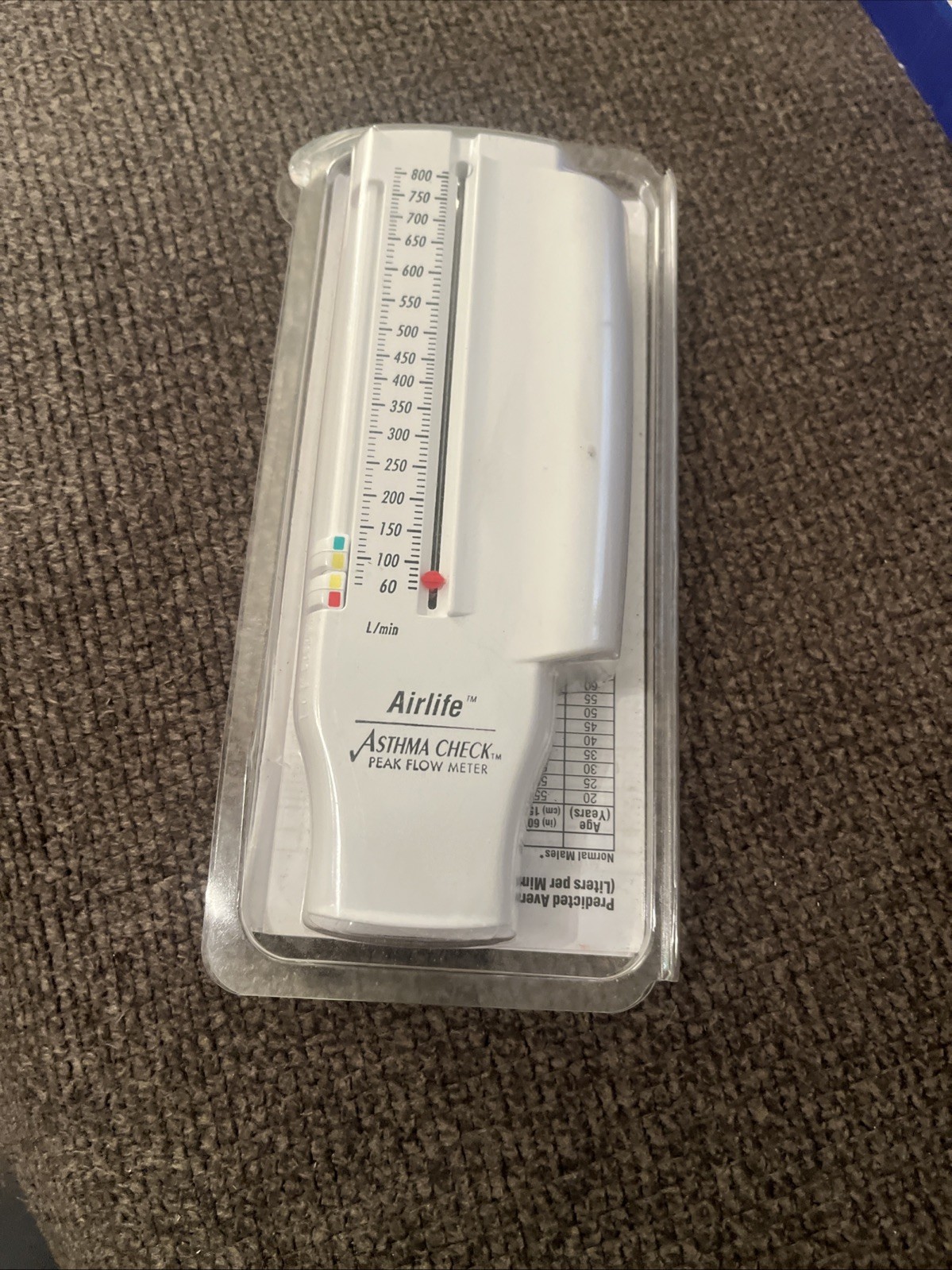 Airlife Asthma Check Peak Flow Meter Carefusion Device #002068