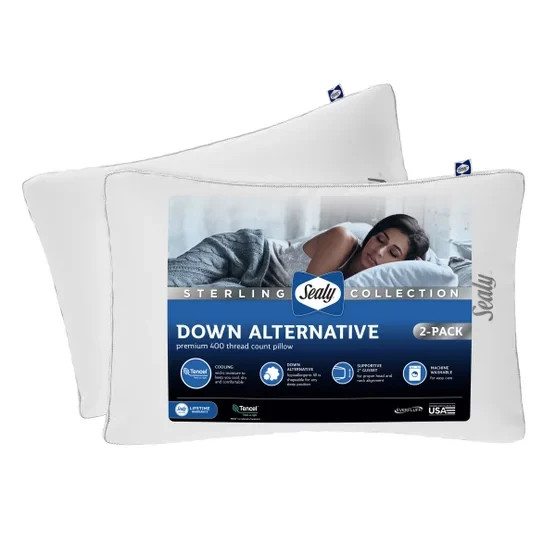 Original Sealy Sterling Collection Down-Alternative Pillow | Buykapra | 2-pack