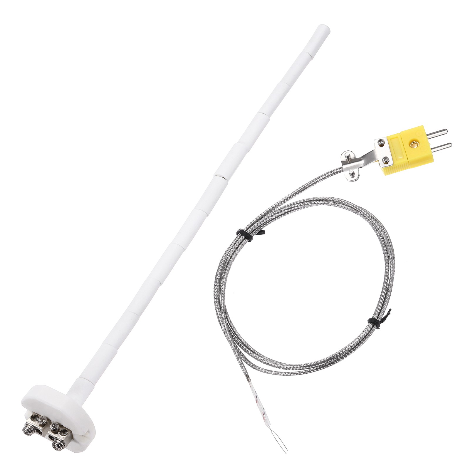 12" K Type Thermocouple Probe with 3.3ft Thermocouple Wire 1.5x300mm