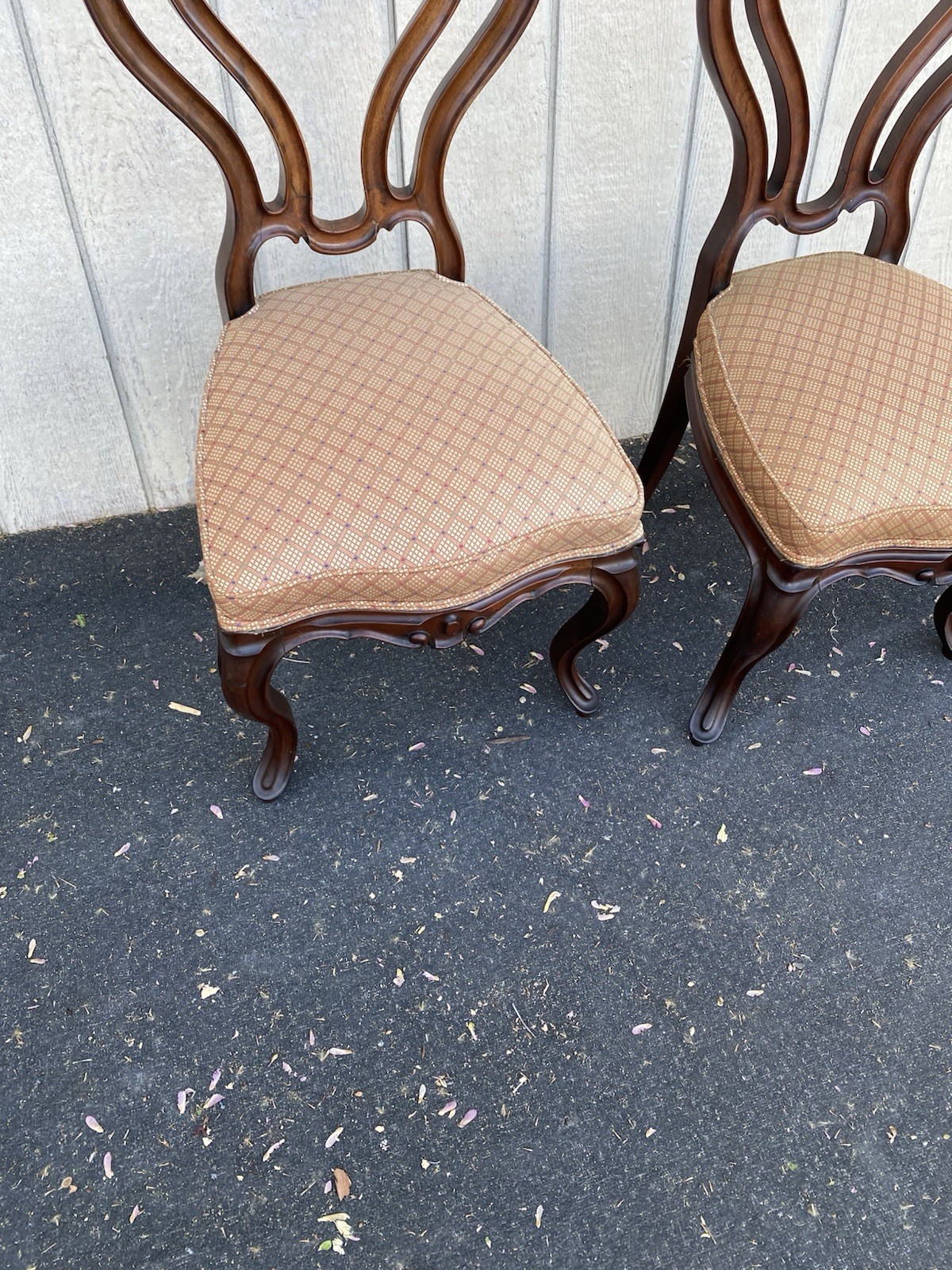 66456 Pair Antique Victorian Side Chair s