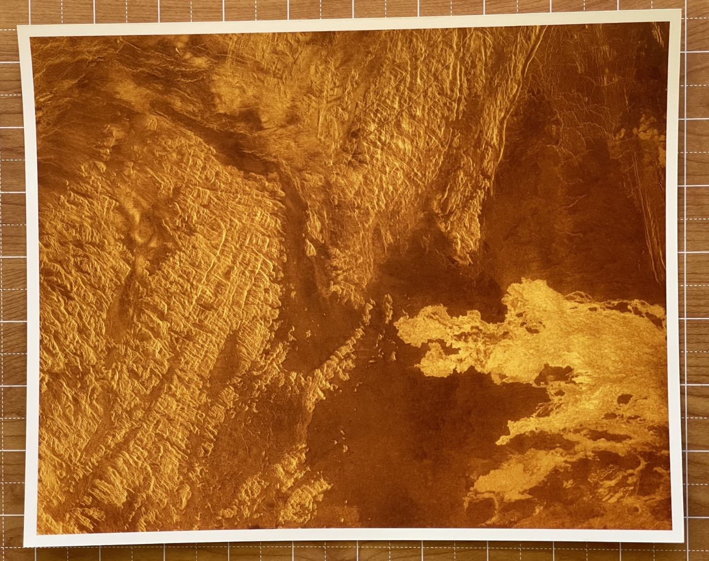 NASA PHOTO SPACE VENUS  JPL KODAK PAPER TYPE 1 MAGELLAN MILKY WAY