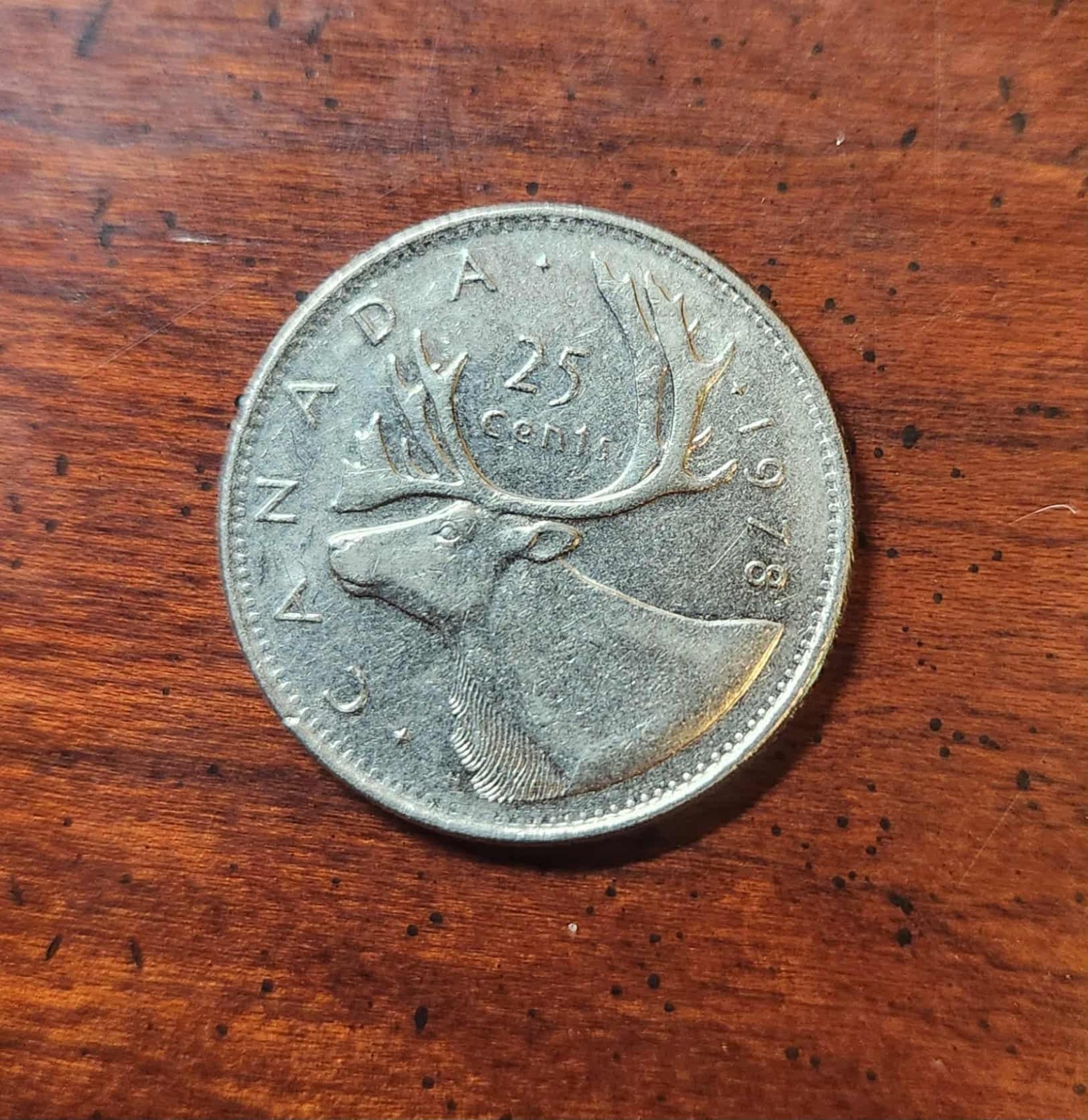 Canada 25 Cents Coin 1978 Queen Elizabeth II