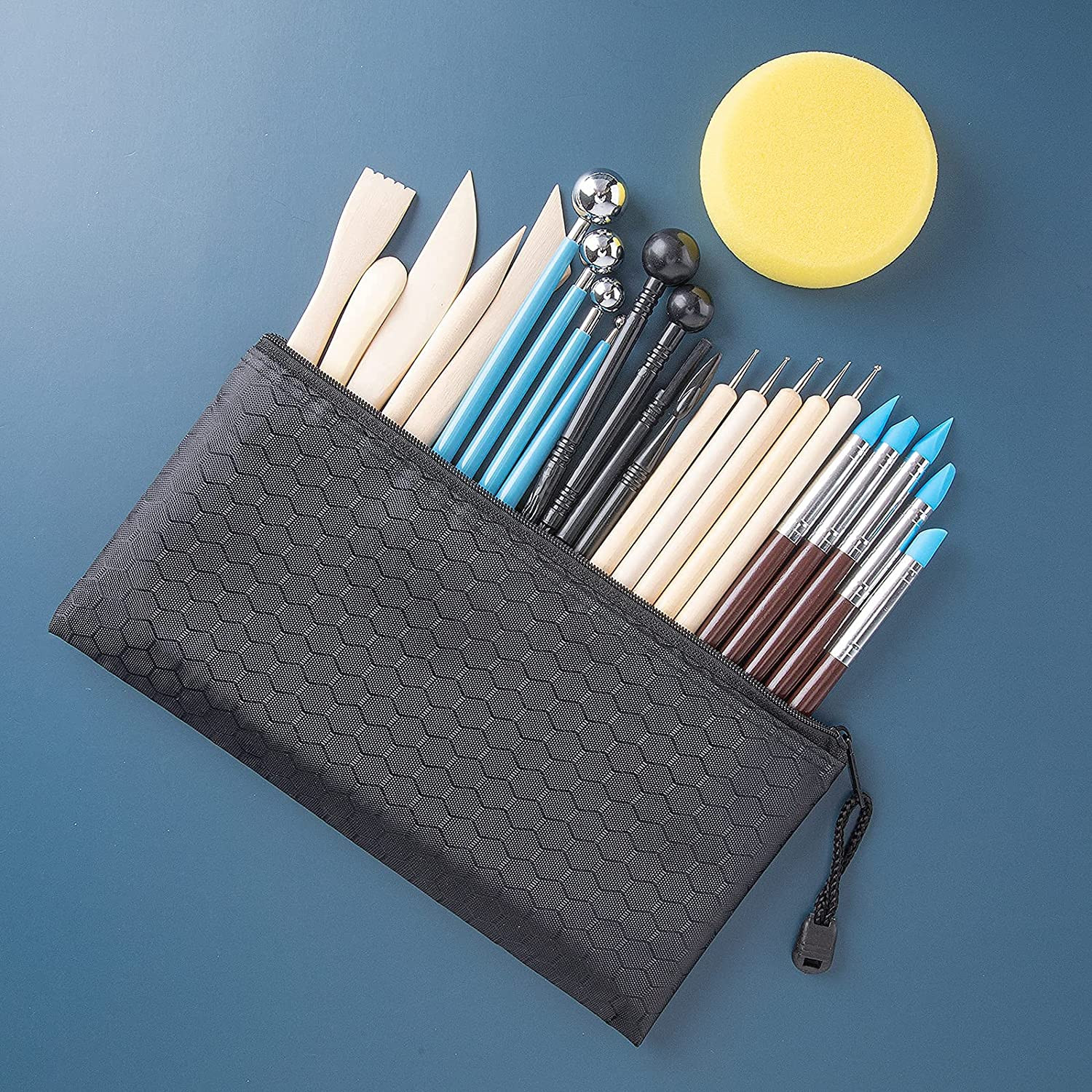 Polymer Clay Tools Kit, 25PCS Pottery Clay Sculpting Modeling Tools | Practical,