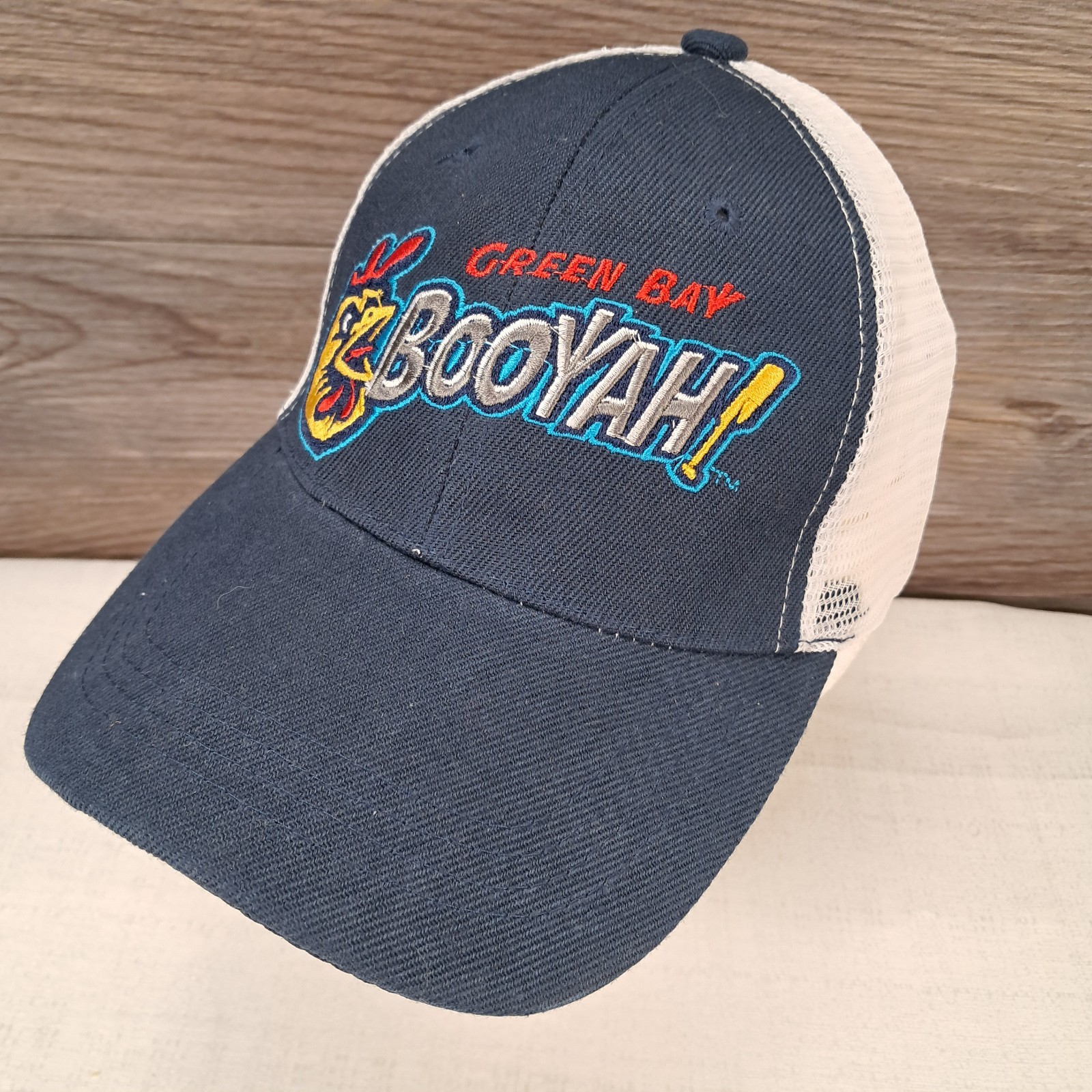SGA Green Bay Booyah Snapback Baseball Hat Adult One Size Blue