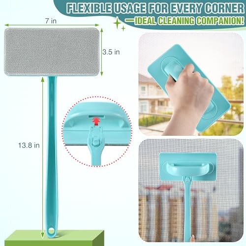 Pack Mesh Screen Cleaner, Window Screen Cleaning Brush Washing Equipment, 1