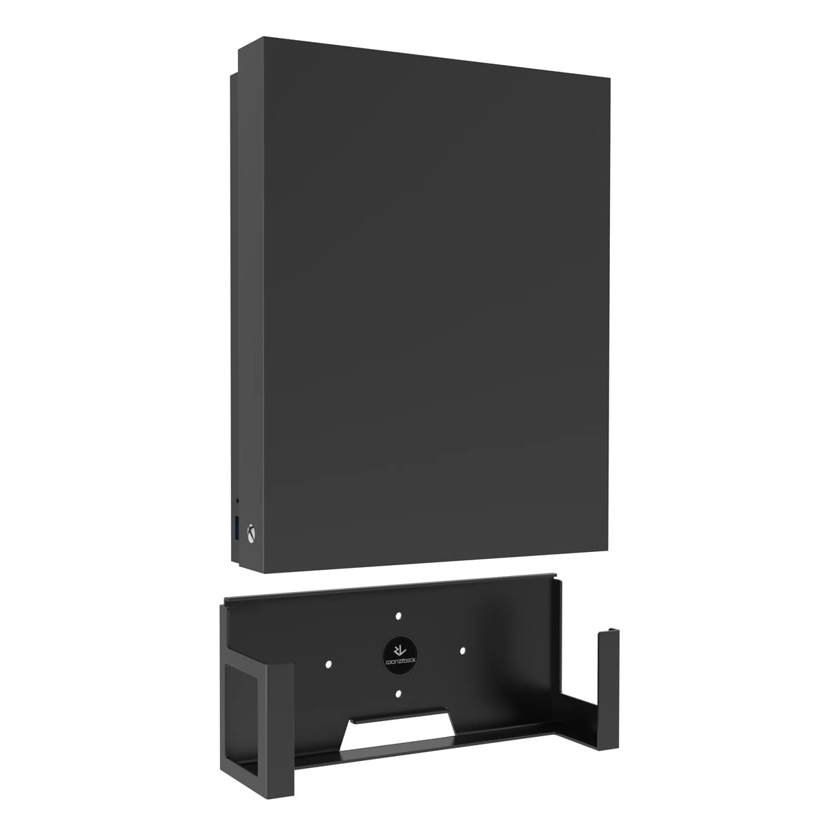 Xbox One X Metal Vertical Wall Mount Holder Stand All Metal Mounting Bracket