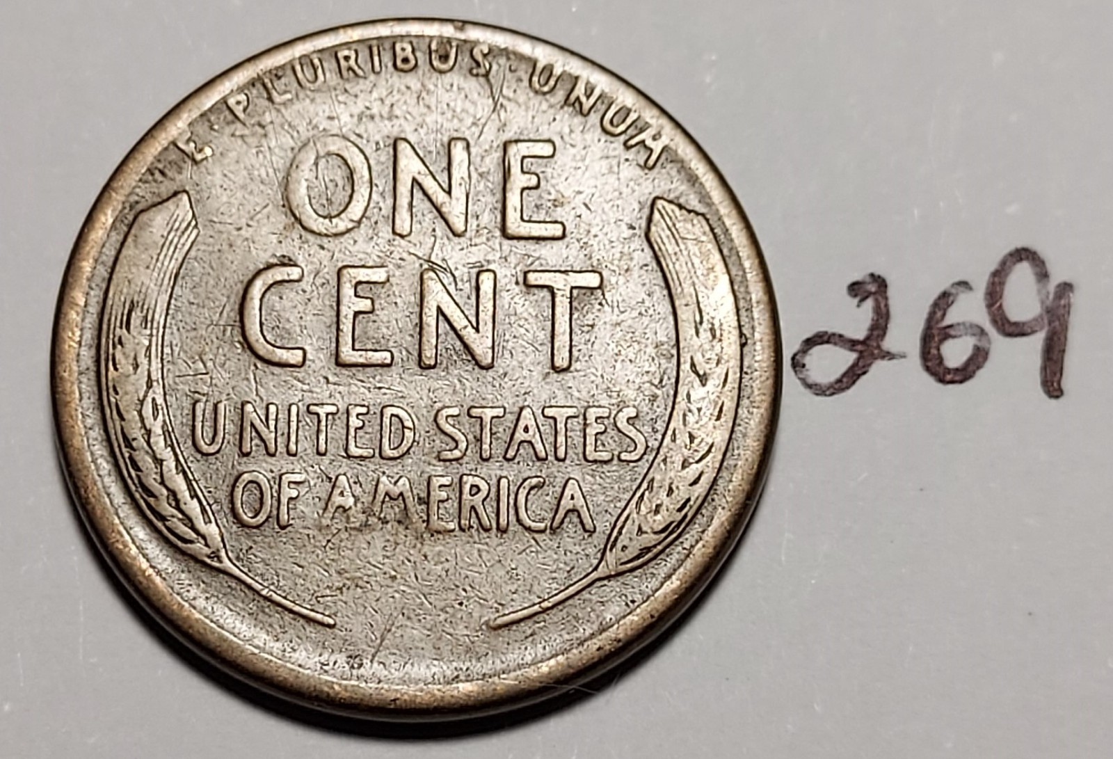 1920-S Lincoln Wheat Cent Below Fine #269