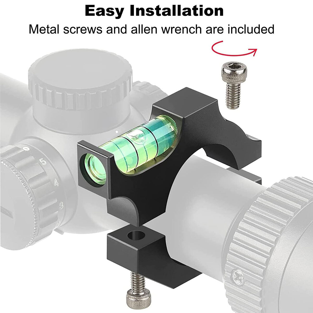 Scope Bubble Level, Scope Leveling Kit, Scope Mounting Tool For 34mm Tubes Mount