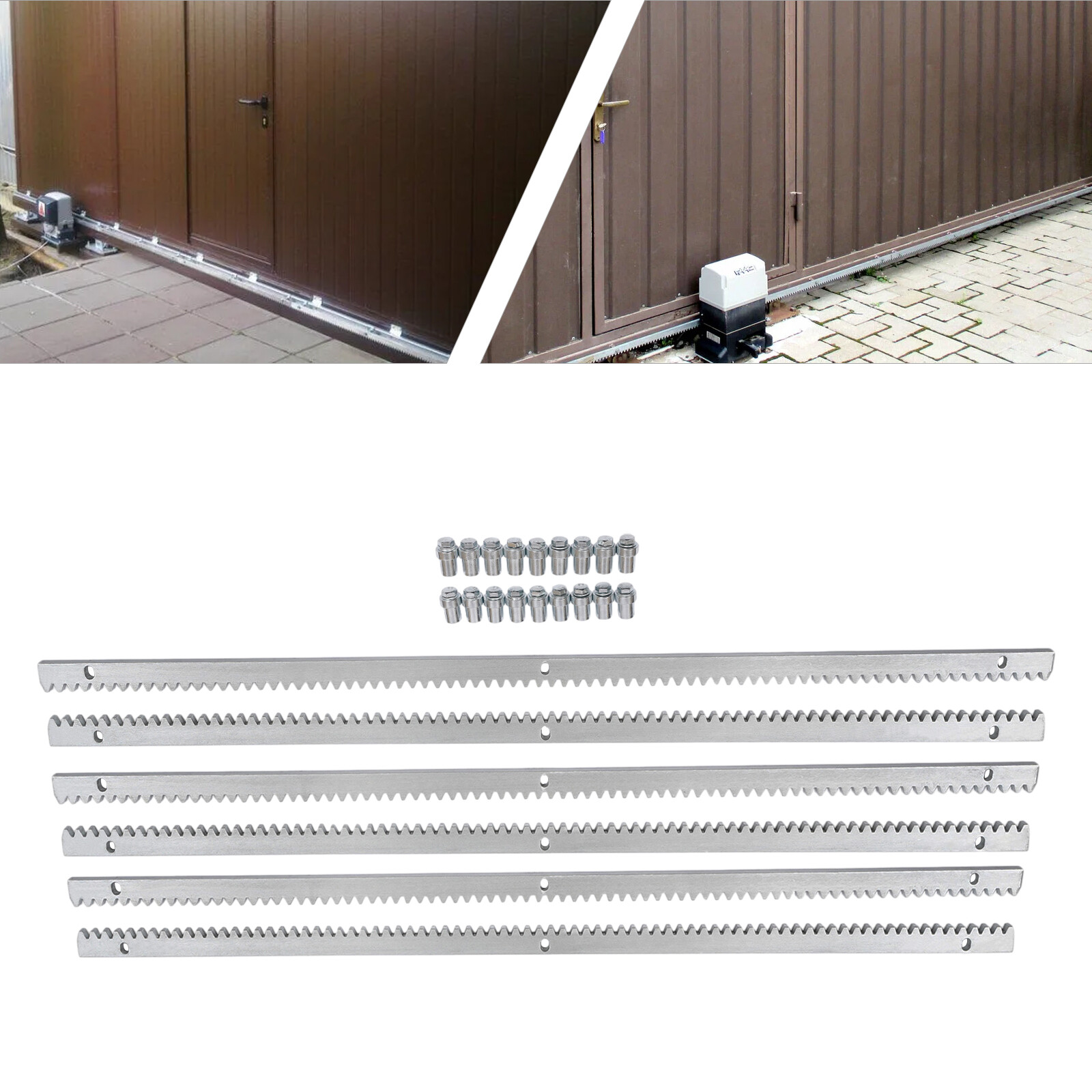 4400LBS Automatic Sliding Gate Opener Rack Driven W Complete Kit