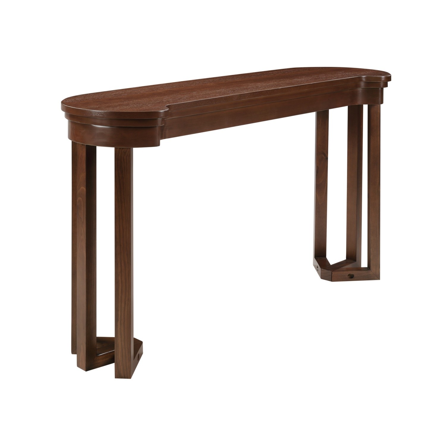 4 Piece Set Counter Height Bar Table & 3 PU Padded Solid Wood Stools Espresso
