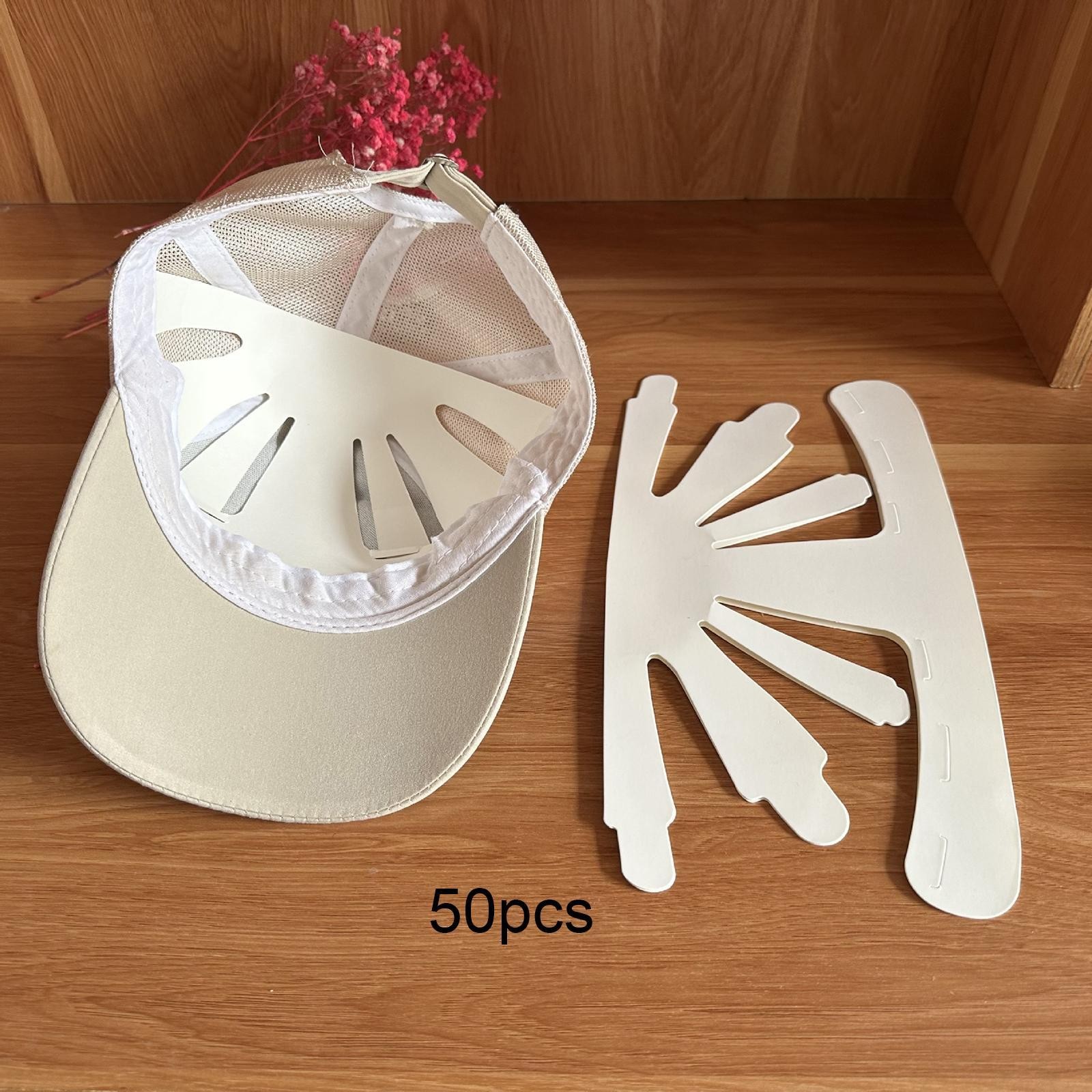 50x Baseball Cap Inserts Convenient Maintaining Shape Universal Cap Inner Liners