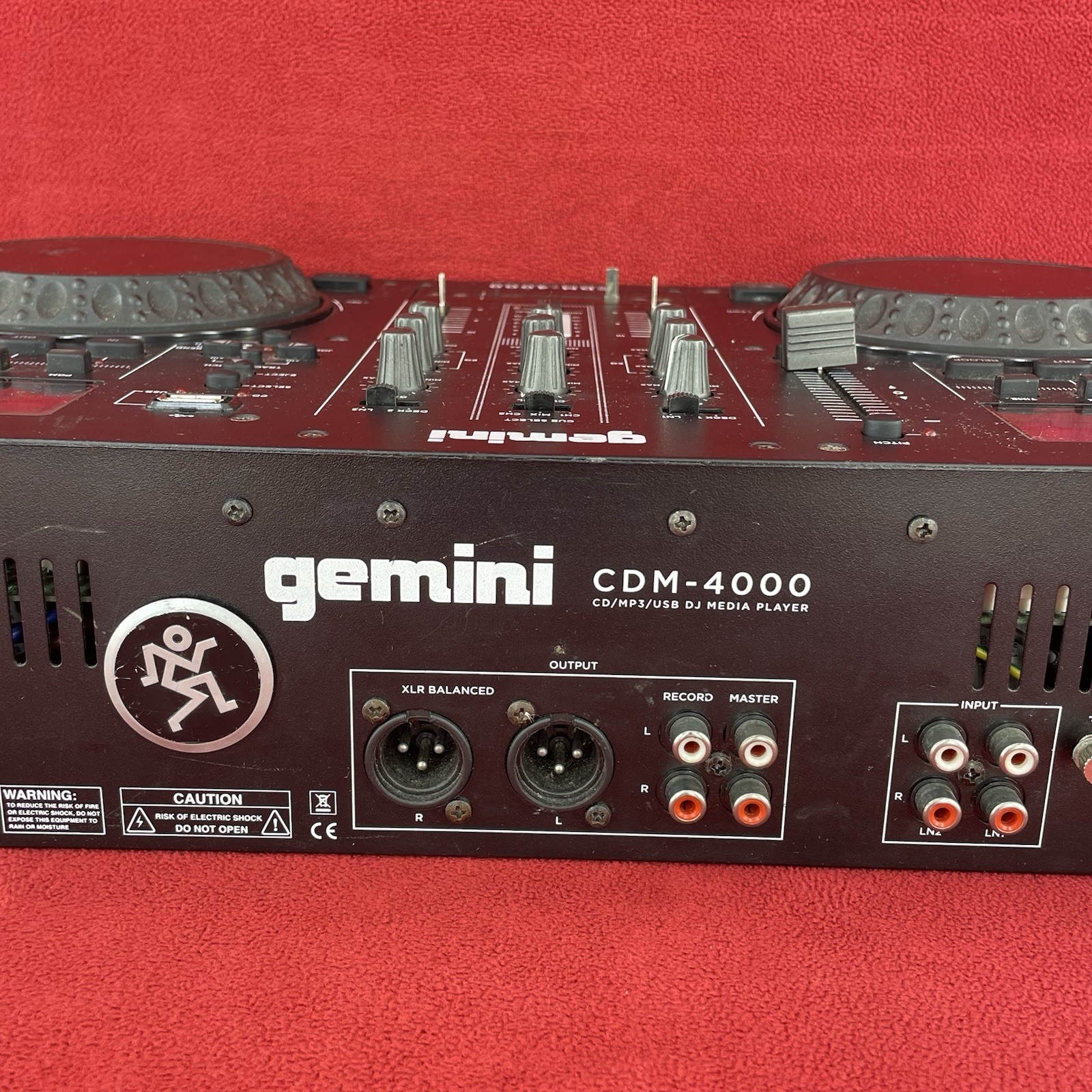 Gemini CDM-4000 Dual CD/USB DJ Media Player Console Only Half Usable