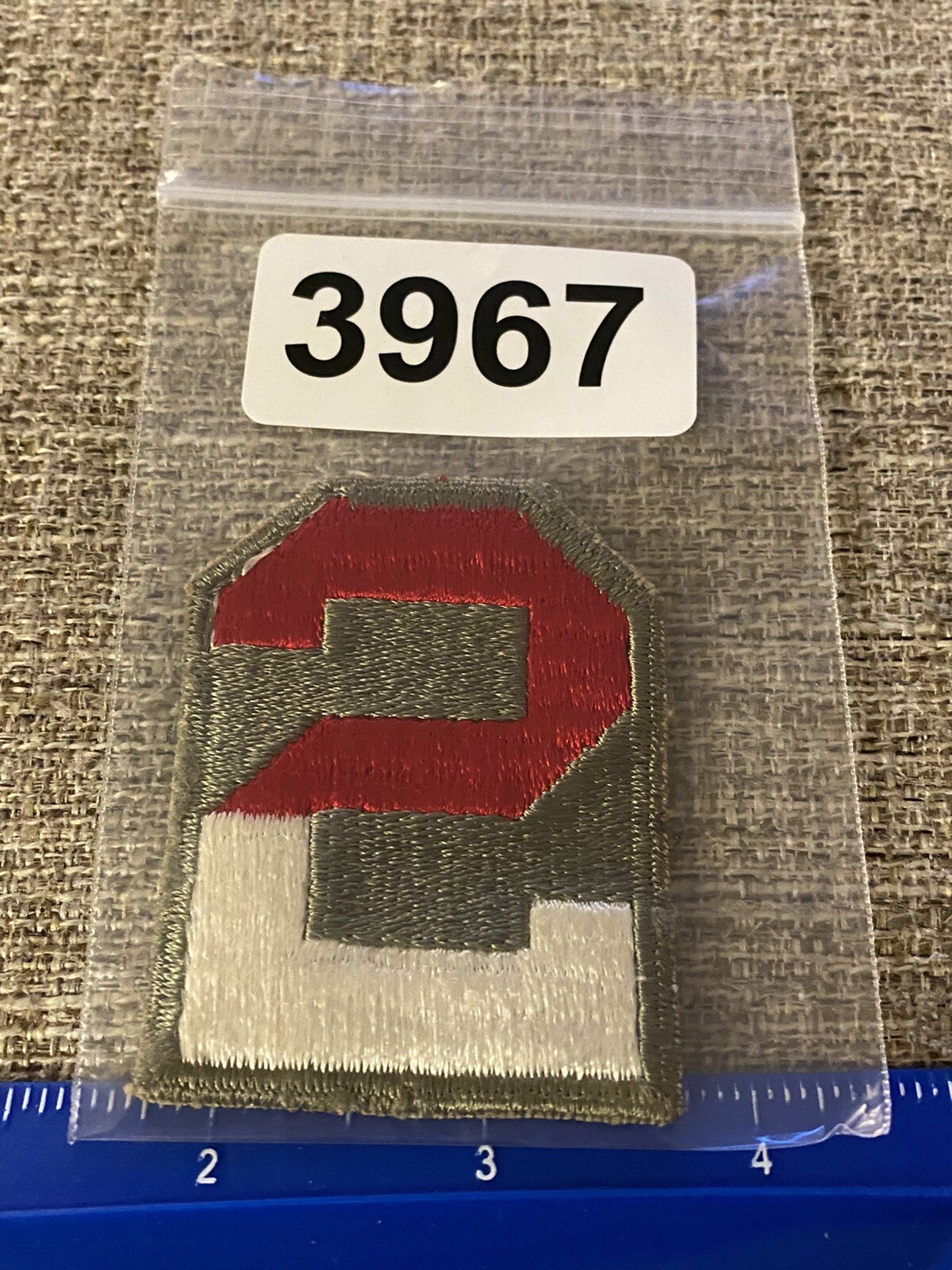 US Army 2nd Patch WWII Era INV3967