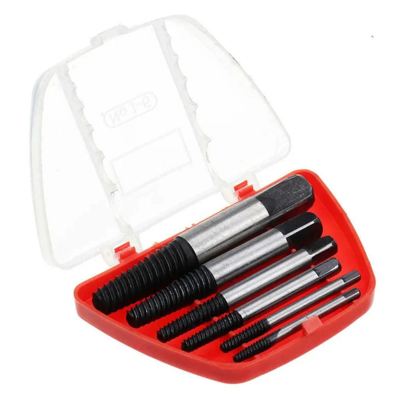 6pc Damaged Screw Extractor Set Broken Bolt Remover Tool Easy Out Stripped Screw
