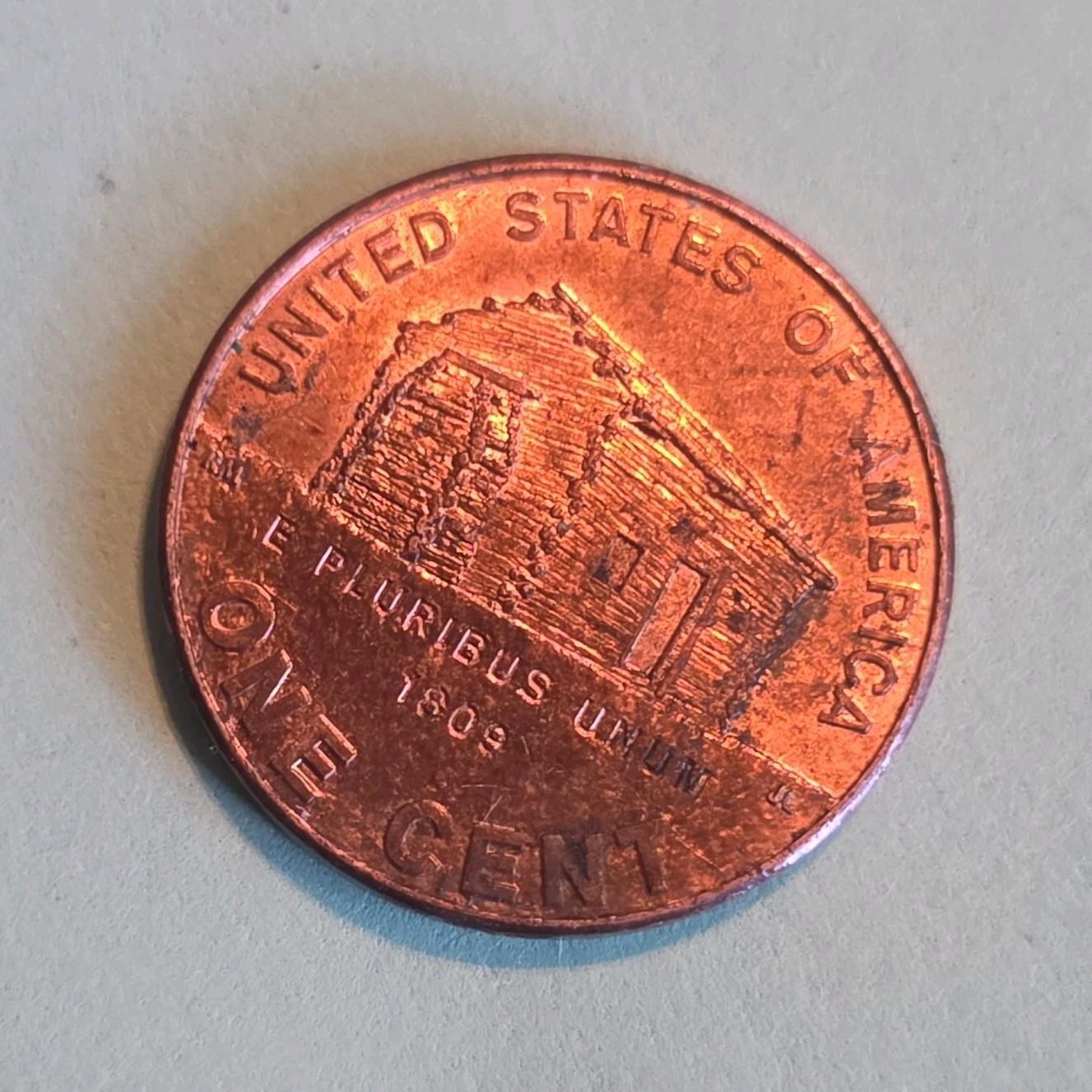 2009 P Lincoln Bicentennial Cent Early Childhood Log Cabin Business Strike