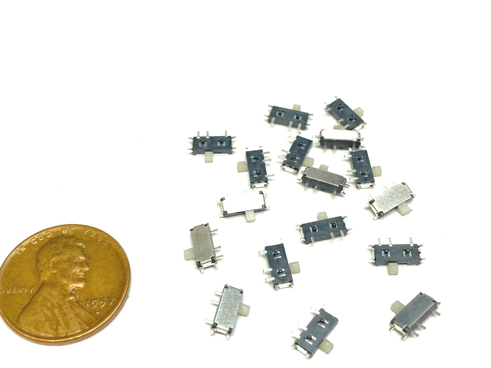 18 Pieces MSK-12C02 Slide switch 7 Pin smd horizontal small mini Tactile PCB