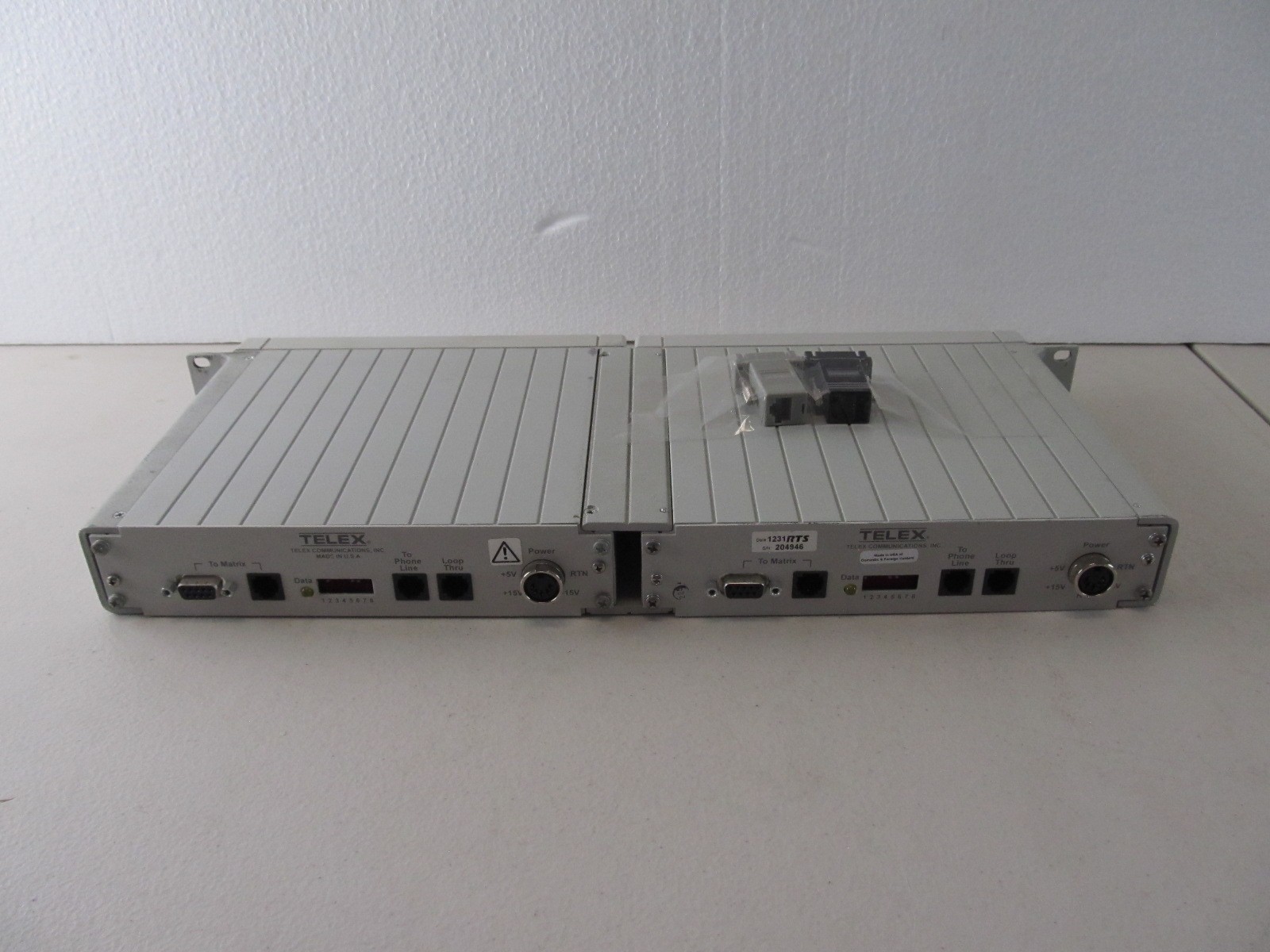 Dual RTS TIF-2000A Single-Line Digital Telephone Interface **NO A/C**