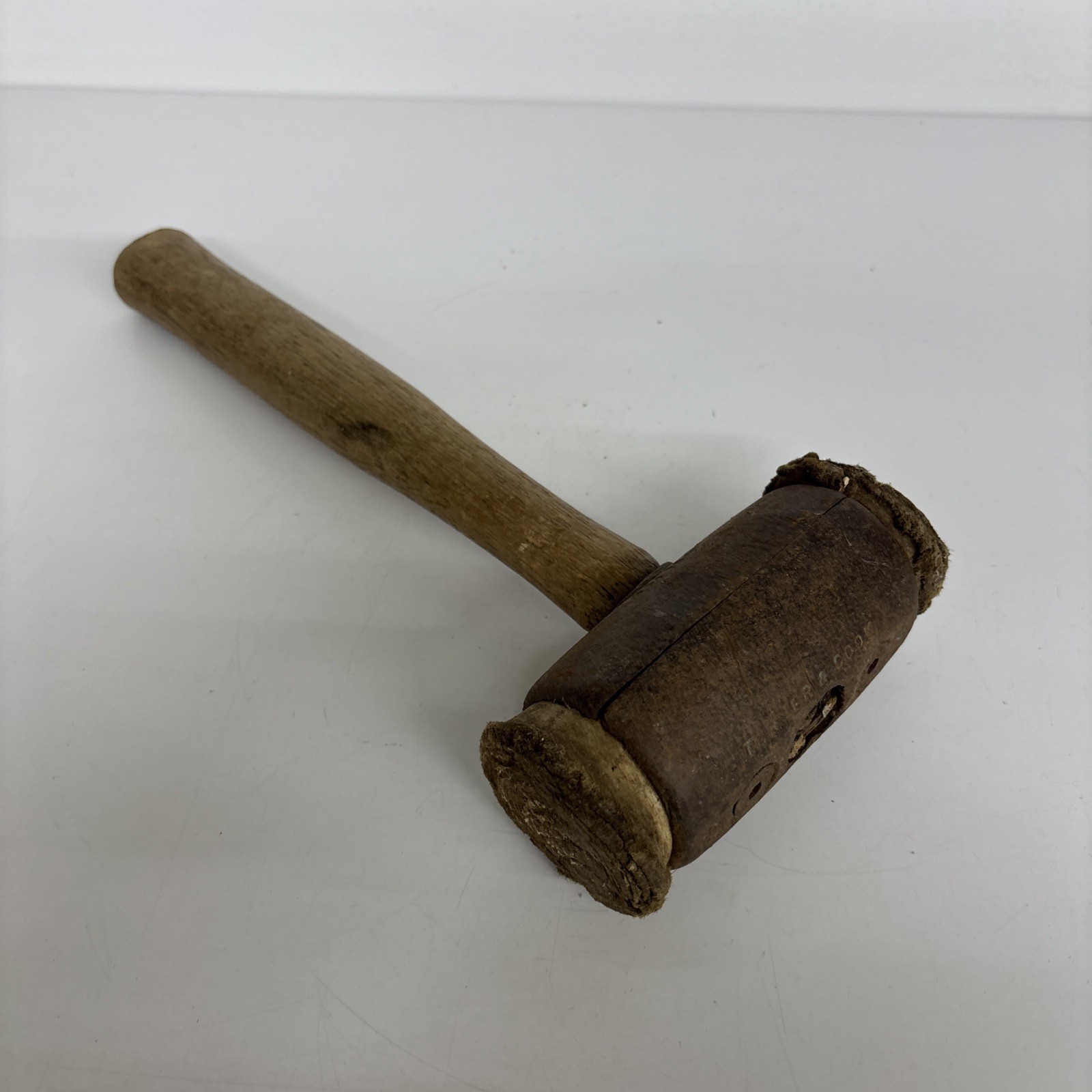 Vintage Turner & Cook No 4 Leather Rawhide Mallet Split Head Lasto Hammer USA