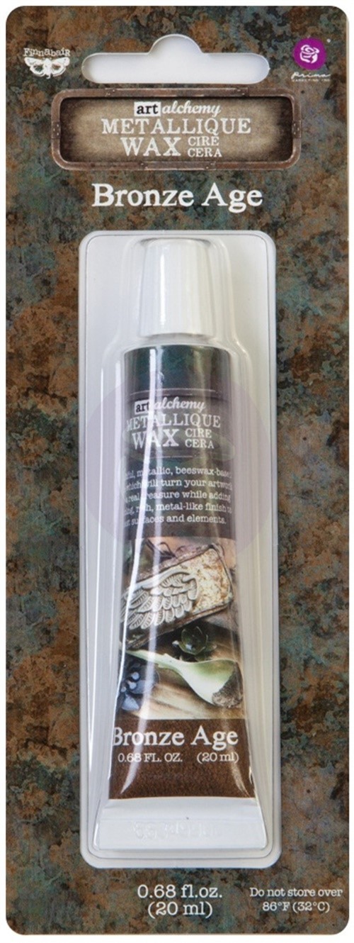 Prima Marketing Finnabair Art Alchemy Metallique Wax .68 Fluid Ounce-Bronze Age