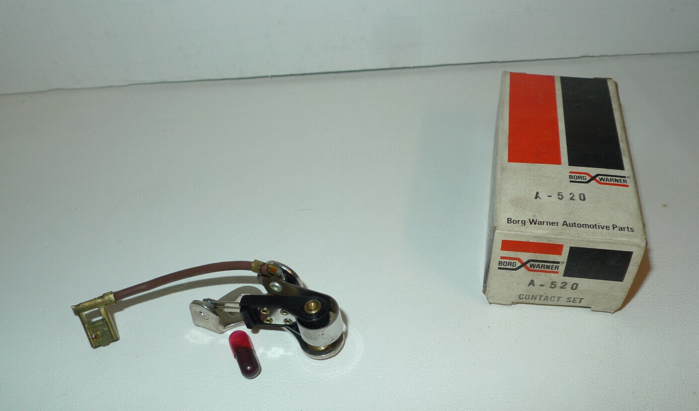 Borg Warner A-520 (Points) Contact Set Vintage New Old Stock