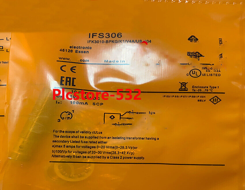 New IFM IFS306 Proximity Switch Sensor Free Shipping