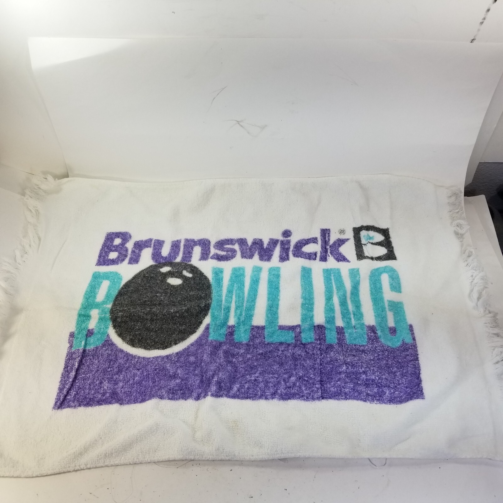 Vintage Brunswick Bowling Towel 80s 90s